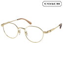 コーチ メガネフレーム レディース HC5173TD 9005 49サイズ ゴールド COACH 度付き 可 おしゃれ お洒落 ロゴ ブランド眼鏡 ブランド 眼鏡 女性 レディース ラウンド チタン プレゼントに最適 フレーム かわいい カワイイ エレガント シンプル 送料無料