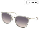 COACH コーチ サングラス HC7135 511136 54サイズ クリア ゴールド パープル ピンク グラデーション UVカット 紫外線カット 紫外線対策 ブランドサングラス ロゴ レディース 女性 10代 20代 30代 40代 50代 60代 おしゃれ 日焼け防止 有名ブランド プレゼント 贈り物
