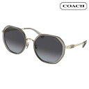 COACH コーチ サングラス HC7141 90058G 54サイズ ゴールド グレー グラデーション UVカット 紫外線カット 紫外線対策 ブランドサングラス ロゴ レディース 女性 10代 20代 30代 40代 50代 60代 おしゃれ 日焼け防止 有名ブランド プレゼント 贈り物 送料無料