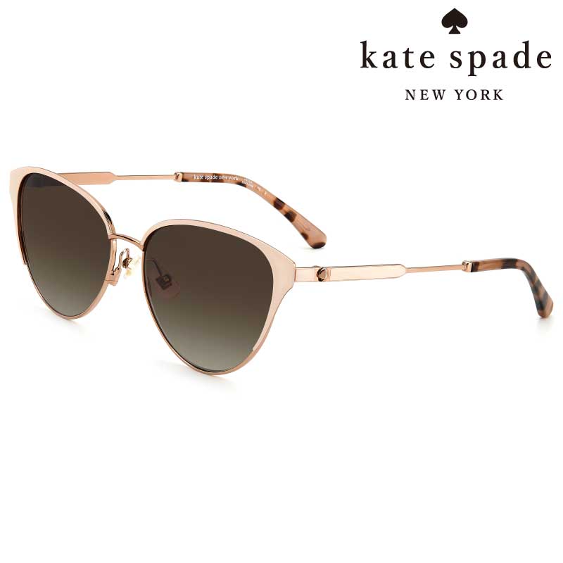 楽天メガネサングラスのDOURAKUkate spade new york ケイトスペード サングラス IANNA/G/S AU2 HA 56サイズ レディース 女性用 可愛い お洒落 10代 20代 30代 40代 入学祝い 卒業祝い プレゼント 贈り物 小物 紫外線カット UVカット 黄砂 日焼け対策 紫外線対策 スペードマーク 送料無料