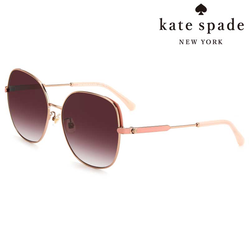 kate spade new york ケイトスペード サングラス YARA/F/S AU2 3X 59サイズ レディース 女性用 可愛い お洒落 10代 20代 30代 40代 入学祝い 卒業祝い プレゼント 贈り物 小物 紫外線カット UVカット 黄砂 日焼け対策 紫外線対策 スペードマーク 送料無料