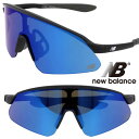new balance サングラス 偏光 NB08111 C06P マットブラック ブルー ミラーレンズ NB ニューバランス スポーツサングラス 偏光サングラ...