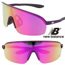 new balance サングラス 偏光 NB08112 C04P パープル ミラーレンズ NB ニューバランス スポーツサングラス 偏光サングラス 度付き不可...