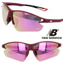new balance ニューバランス サングラス NB08113 C05 ワインレッド ピンク ミラーレンズ NB スポーツサングラス 度付き不可 UV対策 ...