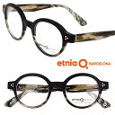 etnia BARCELONA エトニアバルセロナ VINTAGE COLLECTION PLA BK ヴィンテージコレクショ マットブラック クリアグレー バイカラー ラウンド レディース メンズ ウィメンズ 女性 男性 おしゃれ かわいい スペイン ロゴ(4)