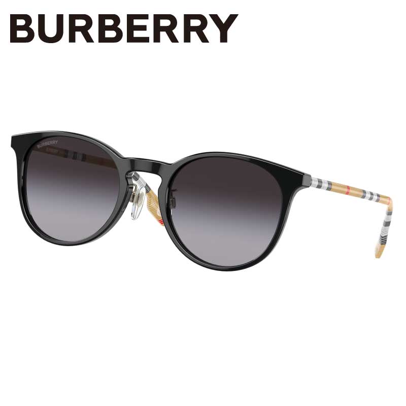 バーバリー バーバリー サングラス BURBERRY BE4380D 38538G 51 ブラック 黒 グレー グラデーション ベージュ チェック UVカット 紫外線カット 紫外線対策 burberry ブランドサングラス レディース 女性用 送料無料