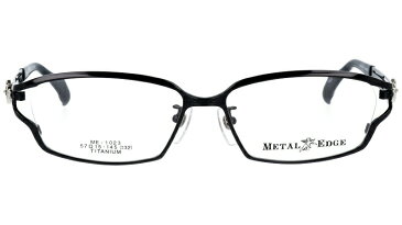 Metal Edge メタルエッジ me-1023 3 ブラック ワイルド系 メガネ マサキマツシマ 系が好きな方にオススメ! シャープ メガネ メンズファッション メンズ 男性用 20代 30代 40代 チタン お洒落 かっこいい ワイルド イカつい メガネ 送料無料