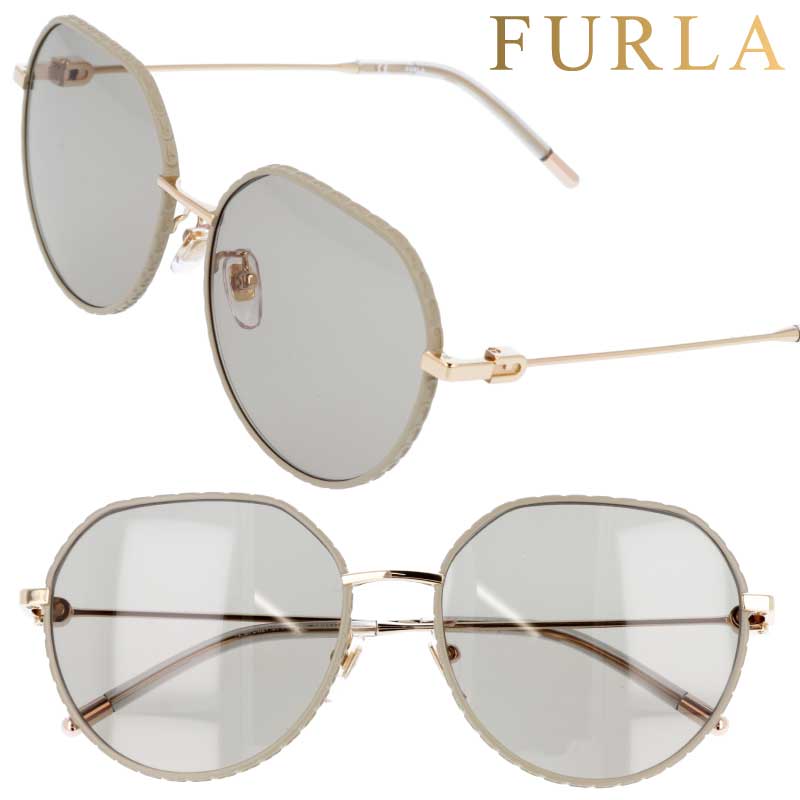 楽天メガネサングラスのDOURAKUFURLA フルラ サングラス sfu627-0a93 ベージュ ゴールド カーキ グリーン UVカット 紫外線対策 ブランドサングラス レディース 女性用 可愛い おしゃれ プレゼント 贈り物 送料無料 セレブ愛用 上品 エレガント ご褒美 おすすめ お値打ち イチオシ 正規品