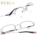 FURLA フルラ vfu526j 0354 パープリッシュダークブルー ゴールド 眼鏡 メガネ メガネフレーム おしゃれ 可愛い かわいい 上品 チタン レデ...