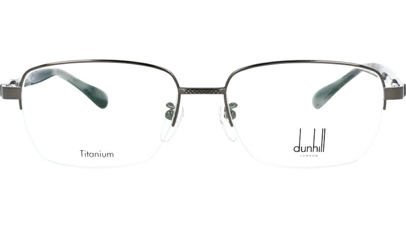 ダンヒル VDH207J 0568 グレー バネ蝶番つき メガネフレーム dunhill メンズ スクエア 眼鏡 度付き 度なし 伊達メガネ おしゃれ ロゴ ブランド眼鏡 ブランド 眼鏡 男性 プレゼントに最適 Alfred Dunhill