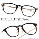 ATTRACT メガネ apc1406 blk ブラック マットゴールド 黒 金 アトラクト 眼鏡 プラスチック メンズ レディース 男性用 女性用 ギフト プ...