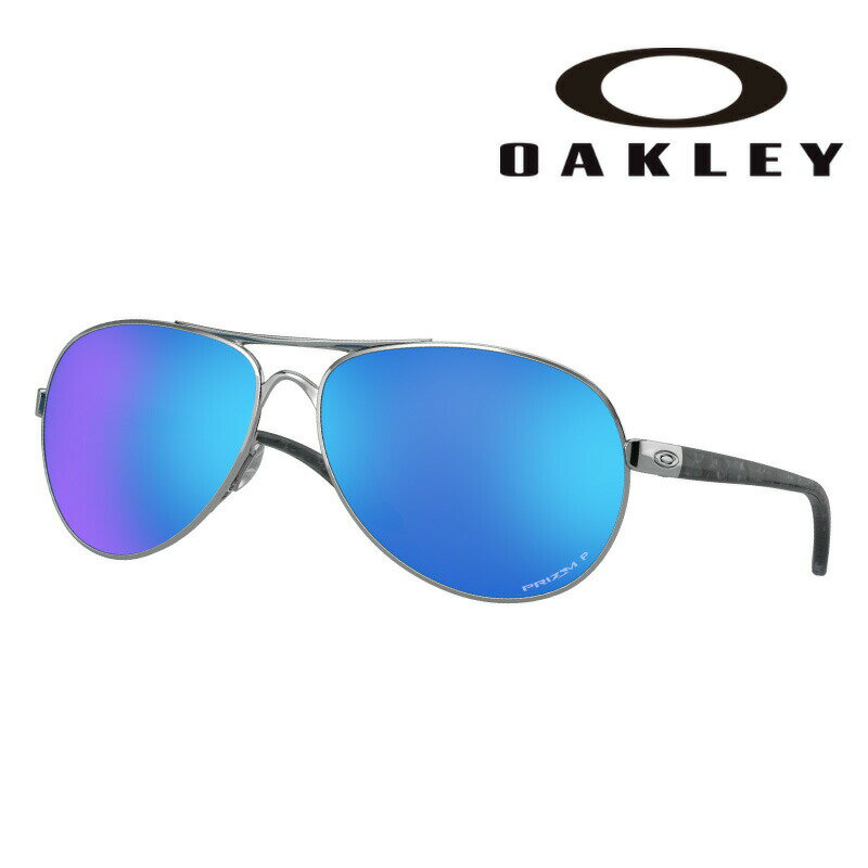サングラス オークリー OAKLEY oo 4079 33 偏光サングラス FEEDBACK シルバー ブルー サングラス UVカット 紫外線カット 日焼け防止...