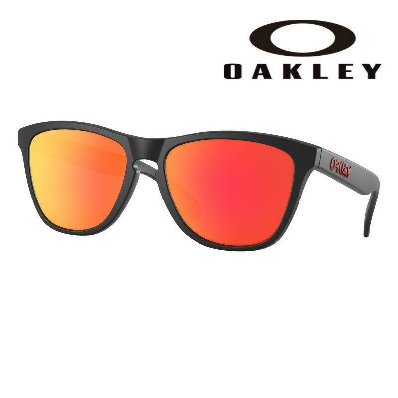 サングラス オークリー OAKLEY oo 9245 63 FROGSKINS ブラック レッド サングラス UVカット 紫外線カット O-Matter オーマ...