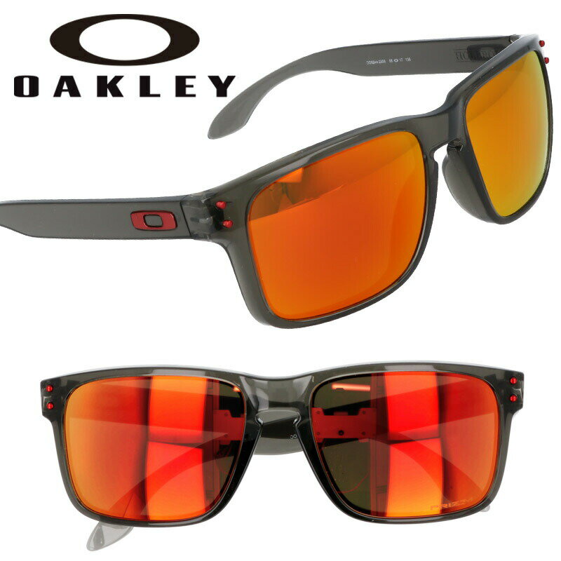 サングラス オークリー OAKLEY oo 9244 2856 HOLBRK ホルブルック グレー オレンジ ミラーレンズ UVカット 紫外線カット PRIZM プリズムレンズ 偏光レンズ メンズ 男性用 レディース ゴルフ スポーツ 海 山 アウトドア 送料無料 釣り プレゼント ロードバイク