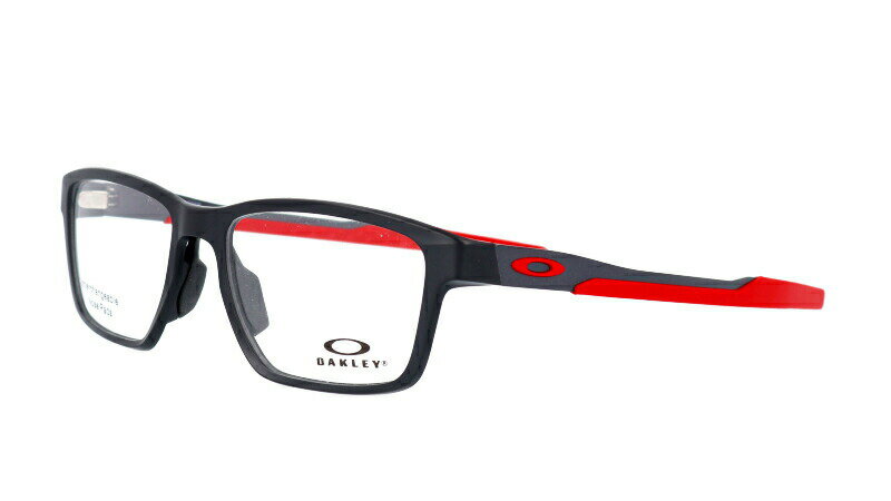 OAKLEY オークリー ox8153 0655 METALINK メタリンク サテンブラック レッド 黒 赤 眼鏡 メガネ フレーム プラスチック ステンレススチール メンズ 男性用 スポーツ 軽量 スタイリッシュ 伊達メガネ oakley