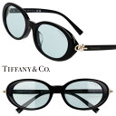 サングラス ティファニー レディース TIFFANY&Co. TF4242D 8001D9 54□19 ブラック ライトブルー 女性用 UVカット 紫外線カット 紫外線対策 日焼け防止 おしゃれ ブランド シンプル プレゼント ギフト TIFFANY tiffany ハードウェア オーバル ライトカラー ファッション