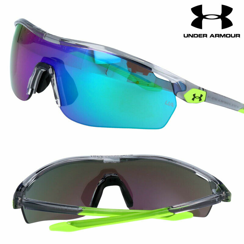 サングラス アンダーアーマー UNDER ARMOUR ua7001s-kb7z9 クリアグレー 蛍光グリーン スポーツブランド サングラス UVカット 紫外線カット 男性用 メンズサングラス 高級サングラス ランニング ジョギング バイク ギフト ミラーレンズ 男性用 女性用 メンズ レディースのサムネイル