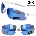 サングラス アンダーアーマー UNDER ARMOUR UA SKILLZ/G HYMW1 ホワイト 白 ブルー ミラーレンズ スポーツブランド UVカット 紫...