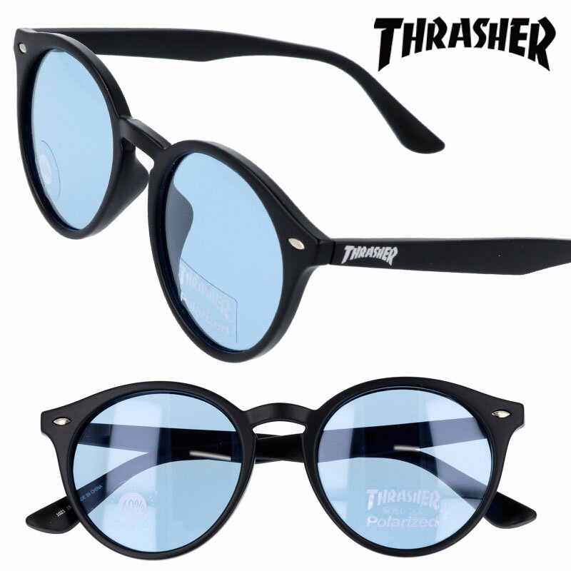 THRASHER thrasher スラッシャー cielo1021-bk-lbl サングラス ブラック 黒 おしゃれ お洒落 ストリート スケートボード UVカット 紫外線対策 偏光レンズ