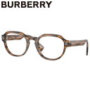 メガネ バーバリー BURBERRY BE2386F 4096 51サイズ クリアブラウン ストライプ burberry ブランド 眼鏡 プラスチック メンズ ...