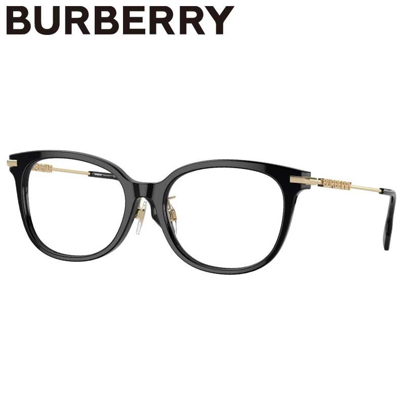 メガネ バーバリー BURBERRY BE2391F 3001 53サイズ ブラック ゴールド burberry ブランド 眼鏡 プラスチック 女性 レディース ギフト プレゼント お洒落 シンプル クラシカル ロゴ アイウェア チェック 定番 おすすめ 送料無料