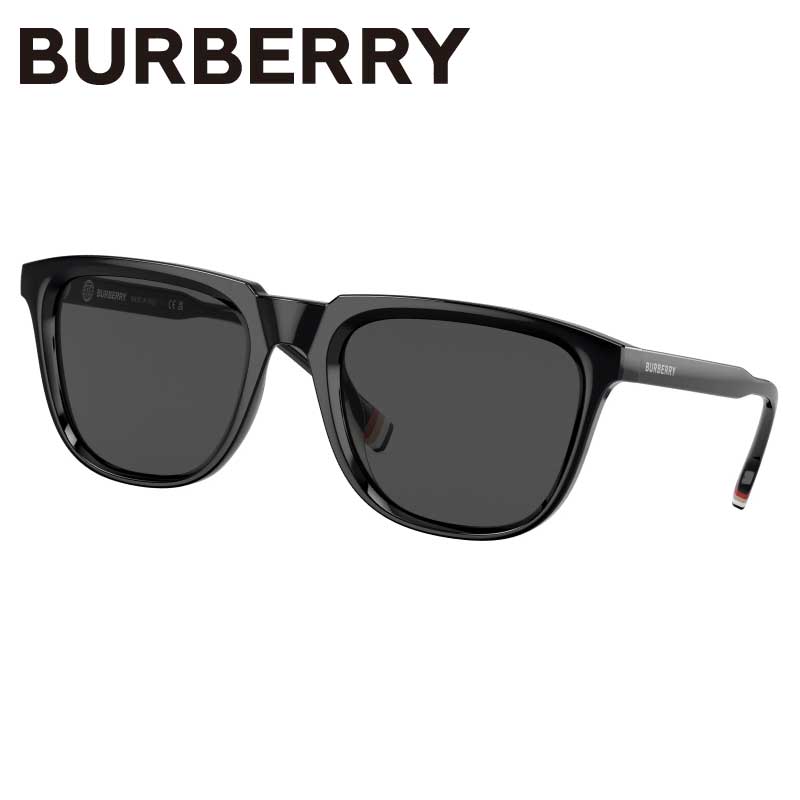 バーバリー バーバリー サングラス BURBERRY BE4381U 300187 54 George ブラック ダークグレー UVカット 紫外線カット 紫外線対策 burberry ブランドサングラス メンズ 男性用 送料無料