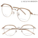 ラグナムーン メガネ レディース LM-1060 1 47サイズ ブラウンクリア ライトゴールド LAGUNAMOON 眼鏡 メガネフレーム 眼鏡フレーム 女性...