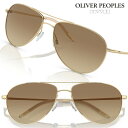 サングラス オリバーピープルズ OLIVER PEOPLES 0OV1002s-524251 59サイズ ゴールド 薄カラーレンズ ブランドサングラス UVカット 紫外線カット 正規店 大きめ BIGサイズ XLサイズ 個性的 ヴィンテージ風 ティアドロップ パイロット