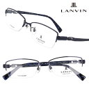 LANVIN ランバン VLC045J 0I81 ネイビー ブルー メガネ メガネフレーム おしゃれ オシャレ ロゴ ワンポイント ブランド クラシカル エレガント チタン LANVIN collection 日本製 made in japan 送料無料 おすすめ