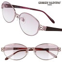 GEORGES VALENTINO GV-2040 col.1 ピンク ワインレッド サングラス UVカット 紫外線カット 紫外線対策 ジョルジュ ヴァレンティノ おしゃれ オシャレ ライトカラー 薄い色 ブランド レディース 女性 エレガント 送料無料