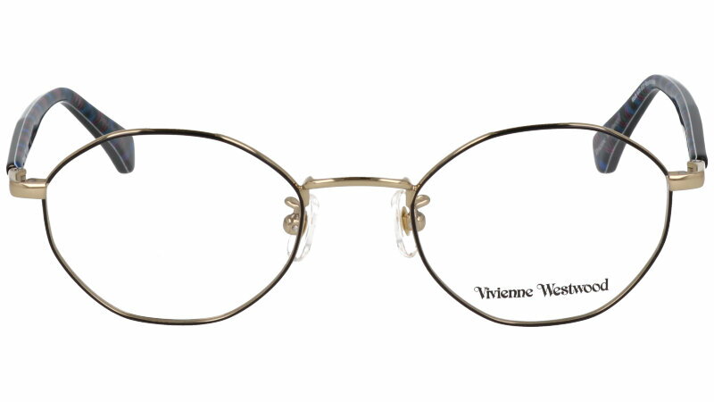 メガネ Vivienne Westwood 40-0017-02 47サイズ ブラック 黒 ゴールド 金 ヴィヴィアンウエストウッド 10代 20代 30代 眼鏡 おしゃれ かわいい レディース 女性用 丸メガネ 伊達めがね 変装 モダン オーブ ORB ロッキンホース ROCKING HORSE ブランド ヴィヴィアン SDGs エコ