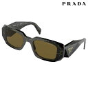 サングラス プラダ PRADA PR17 WF 19D01T 51 ブラック イエロー マーブル柄 ダークブラウン UVカット 紫外線カット 紫外線対策 ブラン...