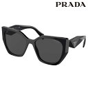 サングラス プラダ PRADA PR19 ZF 1AB5S0 56サイズ ブラック ダークグレー UVカット 紫外線カット 紫外線対策 ブランドサングラス レデ...