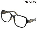 メガネ レディース プラダ PRADA PR B07-D 3891O1 56サイズ ブラック 黒 べっ甲柄 モーブ 眼鏡 メガネフレーム 女性用 度付き 可 度...