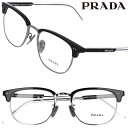 メガネ プラダ PRADA 0PR11 ZD YDC1O1 50サイズ ブラック 黒 ガンメタル 正規品 眼鏡 メガネフレーム 度付き 可 度なし オシャレ ゴ...