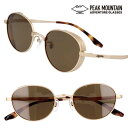 PEAK MOUNTAIN ピークマウンテン 偏光サングラス 正規品 pm-007sg 2 ゴールド マット 偏光ブラウン ポラライズド 偏光 サングラス 運転...