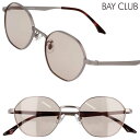 サングラス UVカット BAY CLUB ベイクラブ BCS3502-2 50サイズ ブラウン マットガンメタル メンズ レディース おしゃれ シンプル 薄い ...
