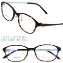 アイクラウド メガネ EC-1110-4 マットダークブラウン べっ甲柄 EYEsCLOUD 眼鏡 メガネフレーム 度付き 可 度なし 軽い ハグオザワ レディ...