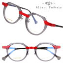 メガネ 日本製 Albert I'mStein アルバートアイムシュタイン CHAMPAGNE C102 クリアグレー レッド 眼鏡 度入り メガネフレーム 度...