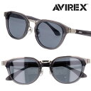 サングラス 偏光 偏光レンズサングラス アヴィレックス アビレックス AXS-306 col.3 クリアダークグレー シルバー 度付き 可 偏光レンズ カジュア...