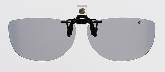 クリップオン BV-56 ライトグレー ヘンコウ メガネの上からサングラス クリップ式 サングラス 偏光 偏光サングラス クリップオン メガネ サングラス 挟む 取り付け メガネの上から装着 紫外線カット 簡単のサムネイル