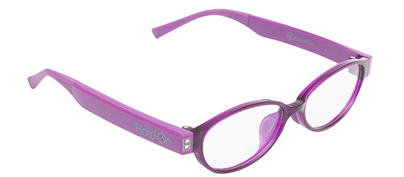 HOLDON AI/GLASSES エーアイグラス オトナ パープル 紫 大人用 姿勢矯正 ストレートネック 日本初 AI 振動アラームでお知らせ スマホ PC作業 テレワーク 姿勢改善 PCメガネ ブルーライトカット 伊達メガネ
