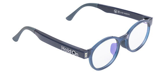 HOLDON AI/GLASSES エーアイグラス コドモ ネイビー 紺 子ども用 キッズ 子供 姿勢矯正 ストレートネック 日本初 AI 振動アラームでお知ら...