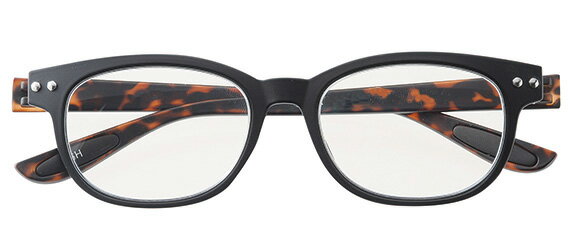 PCメガネ スマホメガネ ブルーライトカット Relaxion by COLORFULOOK 5561 +0.00 ブラック べっ甲 リラクションbyカラフルッ...