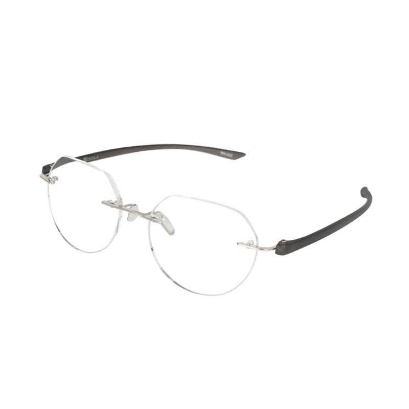 DULTON ダルトン 老眼鏡 メンズ レディース YGF131BK +1.50 ボストン ラウンド リムレス ブラック 黒 かっこいい おしゃれ お洒落 シンプル スタイリッシュ シニアグラス リーディンググラス 読書 新聞 老眼 スマホ パソコンのサムネイル