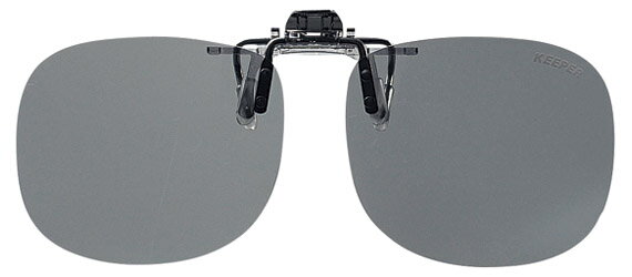 キーパー 9311-08 P. 偏光 ハネアゲ 跳ね上げ ライトスモーク メガネの上からサングラス クリップ式 サングラス クリップオン メガネ サングラス 挟む 取り付け メガネの上から装着 紫外線カット 簡単