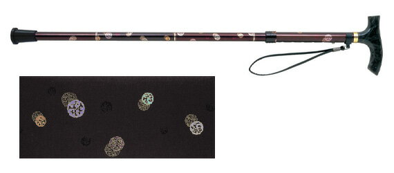 キョウユウゼン アメニモマケズ 4つ折りタイプ VH8405 ステッキ 杖 握りやすい おすすめ 軽量 女性 男性 おしゃれ お洒落 かっこいい 可愛い 綺麗 ...