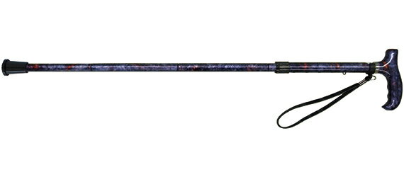 アメニモマケズ 4つ折りタイプ マーブルムラサキ VH5421 ステッキ 杖 握りやすい おすすめ 軽量 女性 男性 おしゃれ お洒落 かっこいい 可愛い 綺麗...