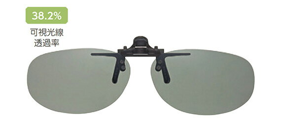 シェードコントロール sc-03(lgr) メガネの上からサングラス クリップ式 サングラス クリップオン メガネ サングラス 挟む 取り付け メガネの上から装着 紫外線カット 簡単