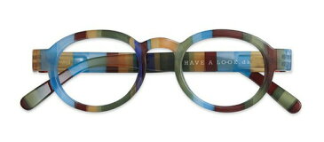 HAL ブルーライトカット PCメガネ 青色光カット CIRCLE TWIST JUNGLE +1.00 老眼鏡 おしゃれ メンズ レディース コンパクト スリム 携帯用 かっこいい かわいい 折り畳み シニアグラス